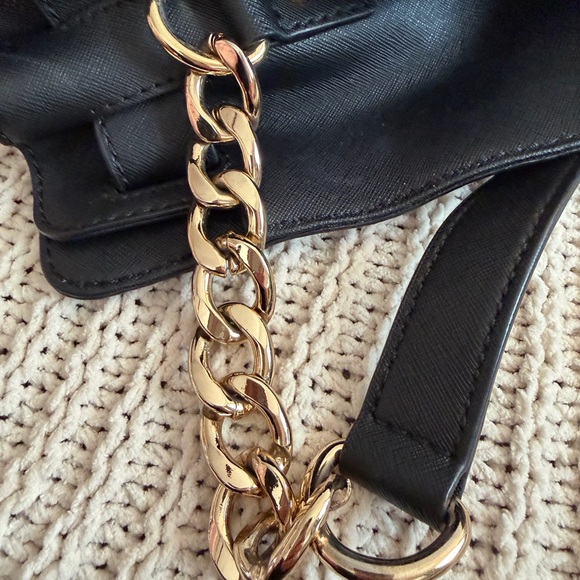 SALE! Michael Kors Hamilton Large Satchel 30S2GHMT3L Black Saffiano Finish - Picture 10 of 11